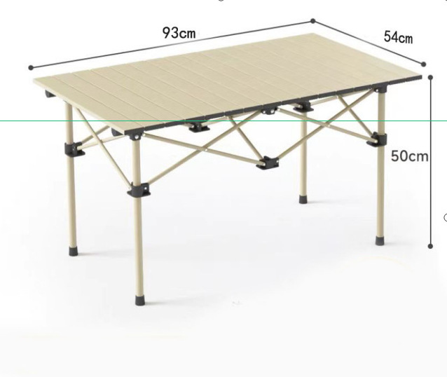 Wholesale Iron Outdoor Folding Table and Chairs Set Camping Folding Table Ultralight Portable RV BBQ Table