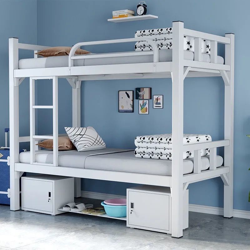 Iron frame bunk bed bunk bed double layer wrought iron bed double iron student high and low frame manufacturers