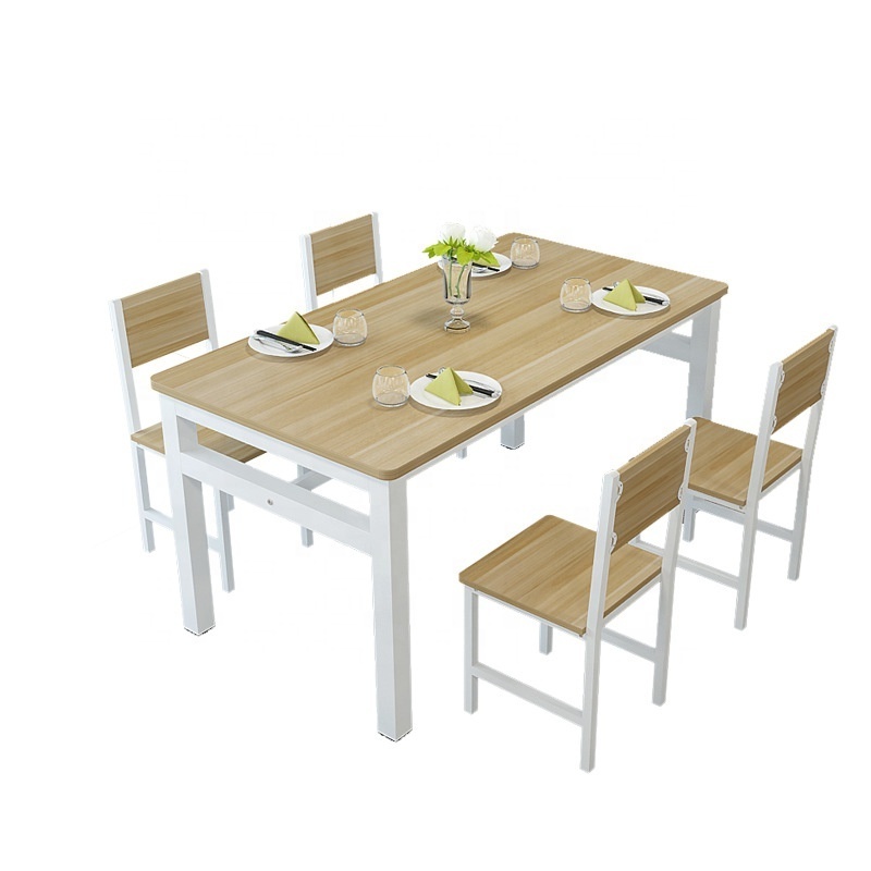 Hot New Cafeteria dining table and chairs hotel fast food restaurant stall restaurant dining table and chair combination