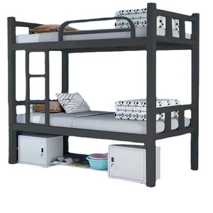 Iron frame bunk bed bunk bed double layer wrought iron bed double iron student high and low frame manufacturers