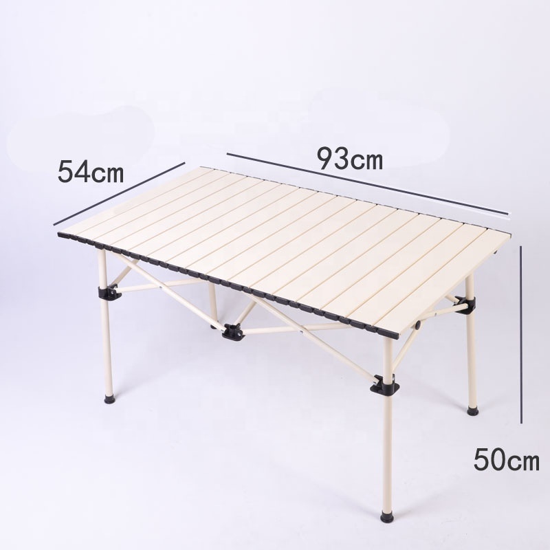 Wholesale Iron Outdoor Folding Table and Chairs Set Camping Folding Table Ultralight Portable RV BBQ Table