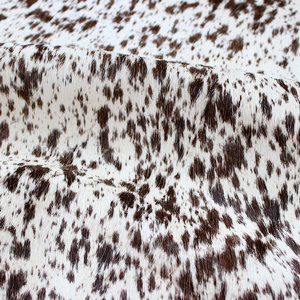 Custom made real cow skin animal leather brown and white cow hide fur