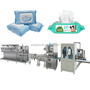 Automatic Wet Wipe Making Machine For Baby Wipes Wet Towel Tissue Disinfectant Wipes Manufacturing  Packing Production Line 12