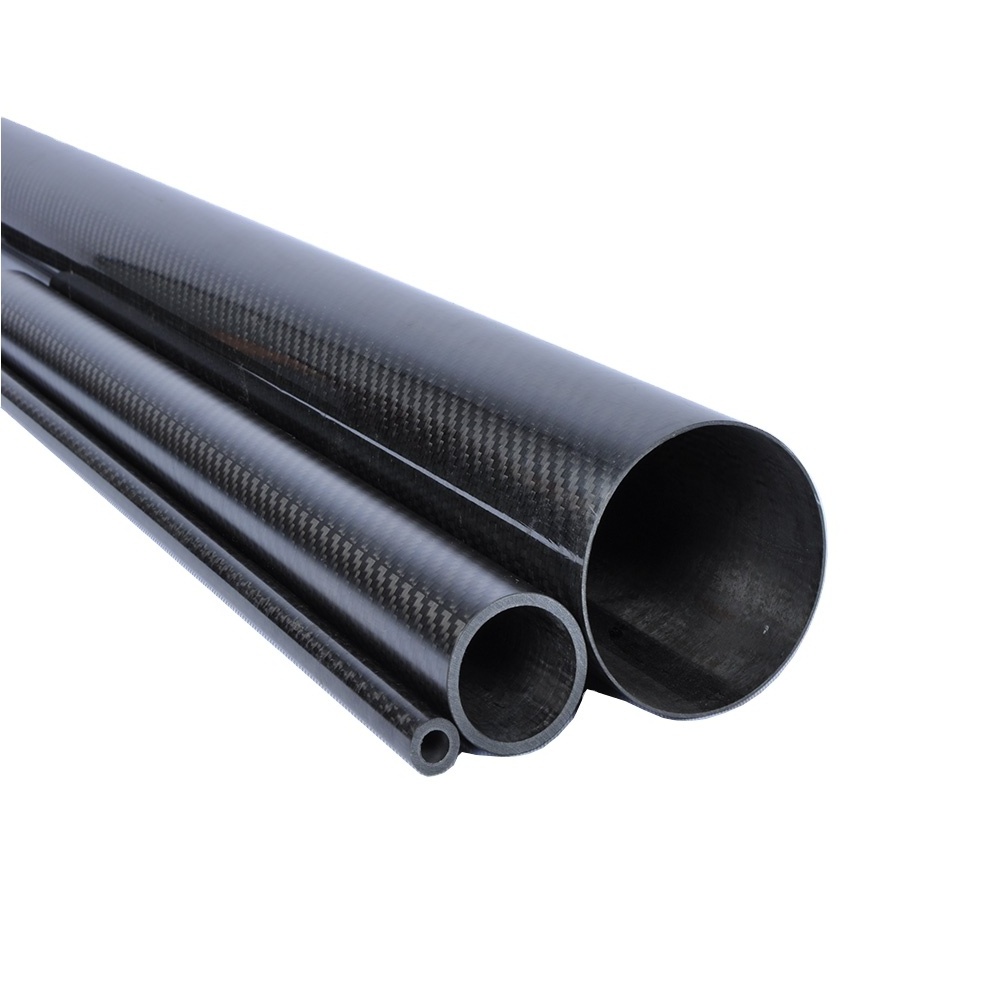 Hot sale customized 3k round cuttlefish railed carbon fiber tube barrel with track