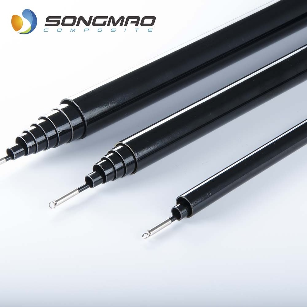 High quality fiberglass pole telescopic 18m