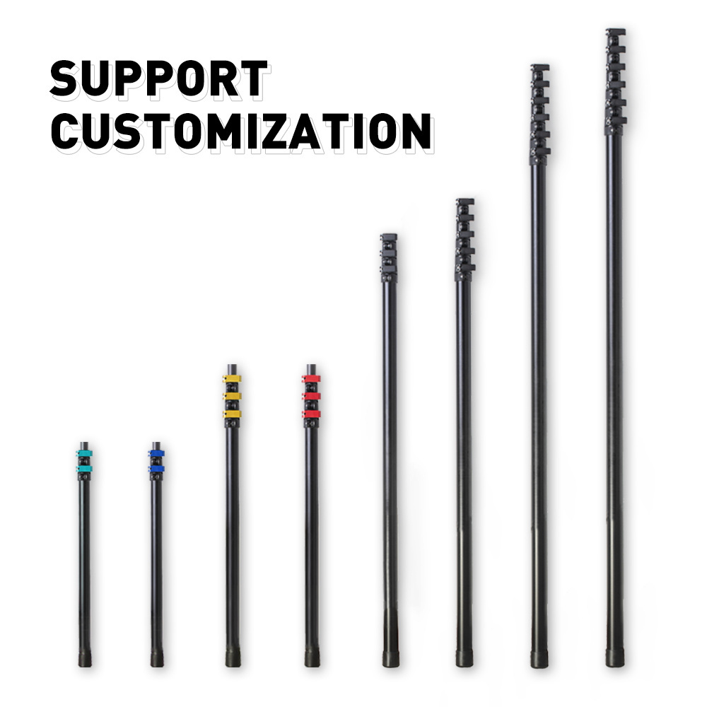 carbon fiber telescopic tube customized lightweight telescopic pole locking mechanisms