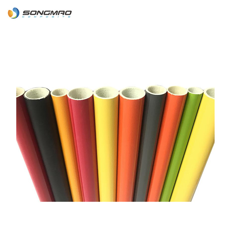 Factory custom pultruded fiberglass products frp plastics grp fiberglass pipe tube