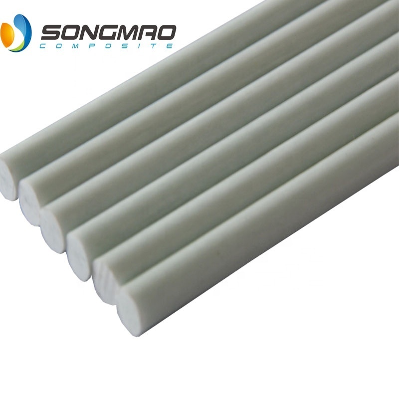 Custom 6mm 8mm flexible epoxy fiberglass rod solid fiberglass rod for support