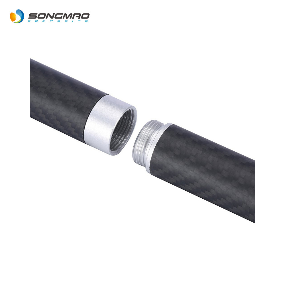 Hot sale customized 3k round cuttlefish railed carbon fiber tube barrel with track