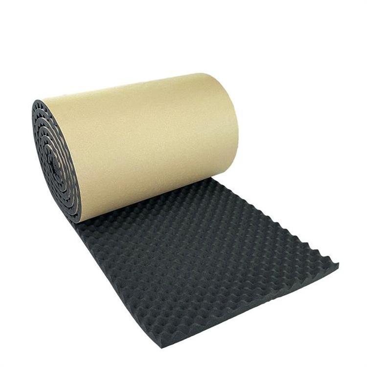 High density acoustic noise insulating egg crate foam rolls for KTV/radio room