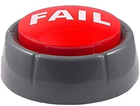 Custom LOGO Funny Novelty Fail Dog Training Buzzer Sound Push Button For Office Desk Gag Gift