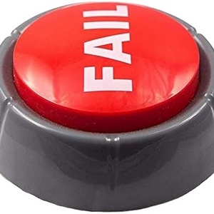 Custom LOGO Funny Novelty Fail Dog Training Buzzer Sound Push Button For Office Desk Gag Gift