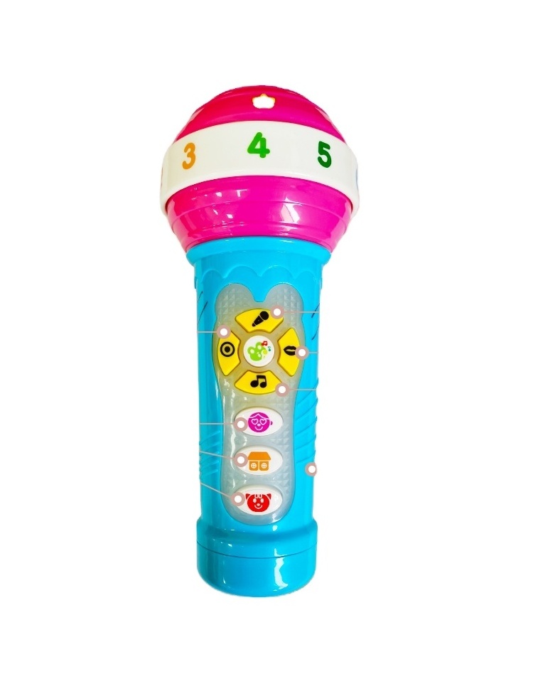 Factory Custom Sound Change Recording Toy Handheld Music Microphone Toy For Kids