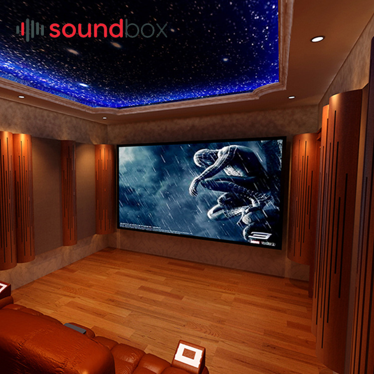 Wooden Acoustic Sound Diffuser Absorption Wall Curved Bass Traps for HIFI & Home Cinema Home Panels 3D Model Design L-ARC 300W