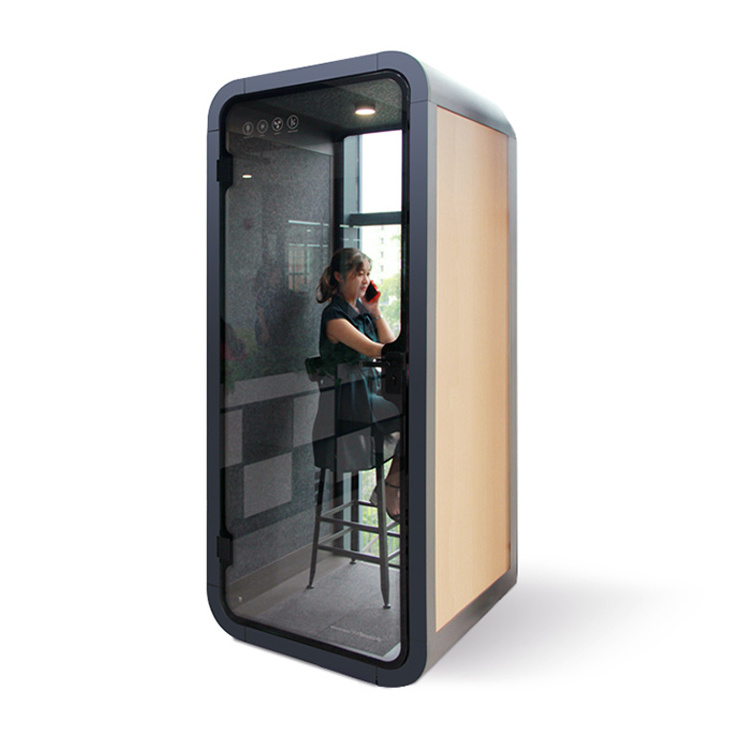 Soundproof private s size sound proof noise insulation mobile office phone telephone booth