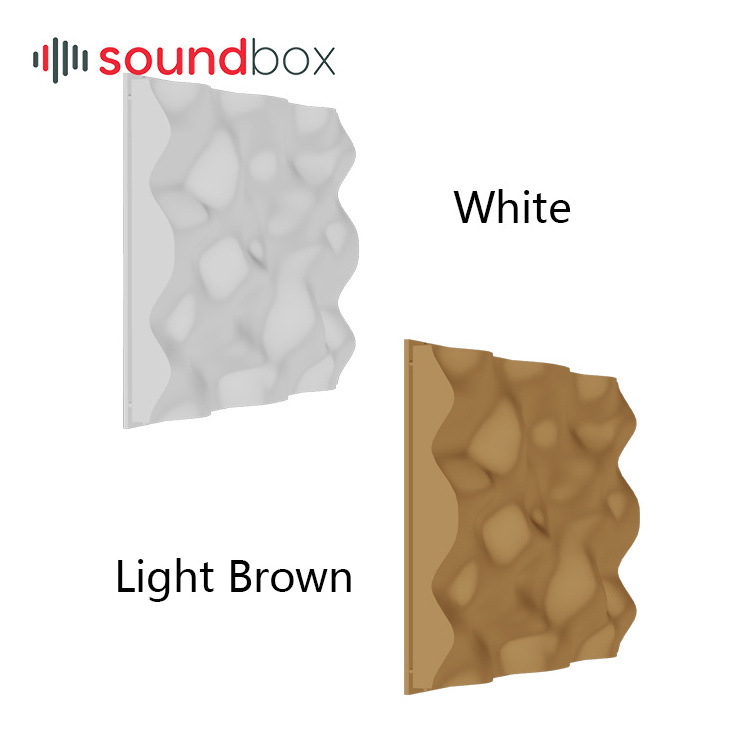 Acoustical Diffuser Wall Panel with LED for Recording Studio Equipment Home Cinema Diffusion Panel 3D Acoustic Panels