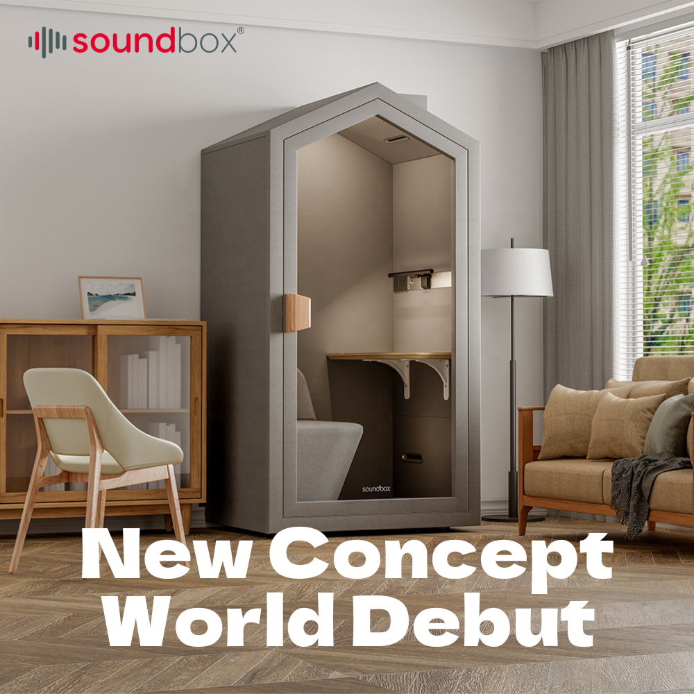 Soundbox Home Office Noise Reduction Home Pod Focus Corner Sound Absorption Eco-friendly House Pod