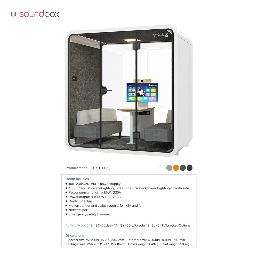 Soundproof telephone booth Office phone booth movable, soundproof office acoustic booth meeting pod home office pods/