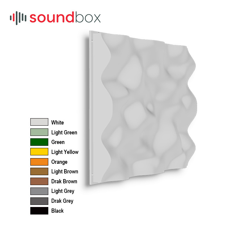 Acoustical Diffuser Wall Panel with LED for Recording Studio Equipment Home Cinema Diffusion Panel 3D Acoustic Panels