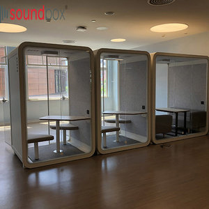 Profsessional manufacturer wood grain sound, proof pod booth phone vocal booths meeting pod for sale/