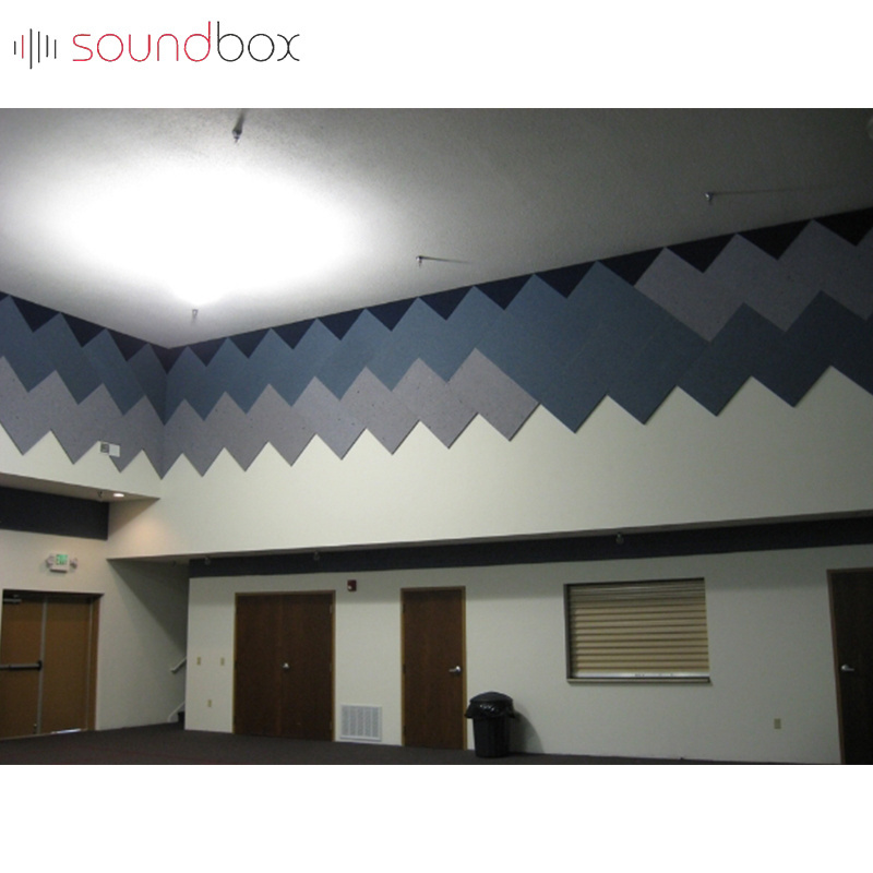 church Art Acustic Absorber Board 3d Wall Felt, Soundproof Decorative Pet Polyester Fiber Acoustic Panels For Office/