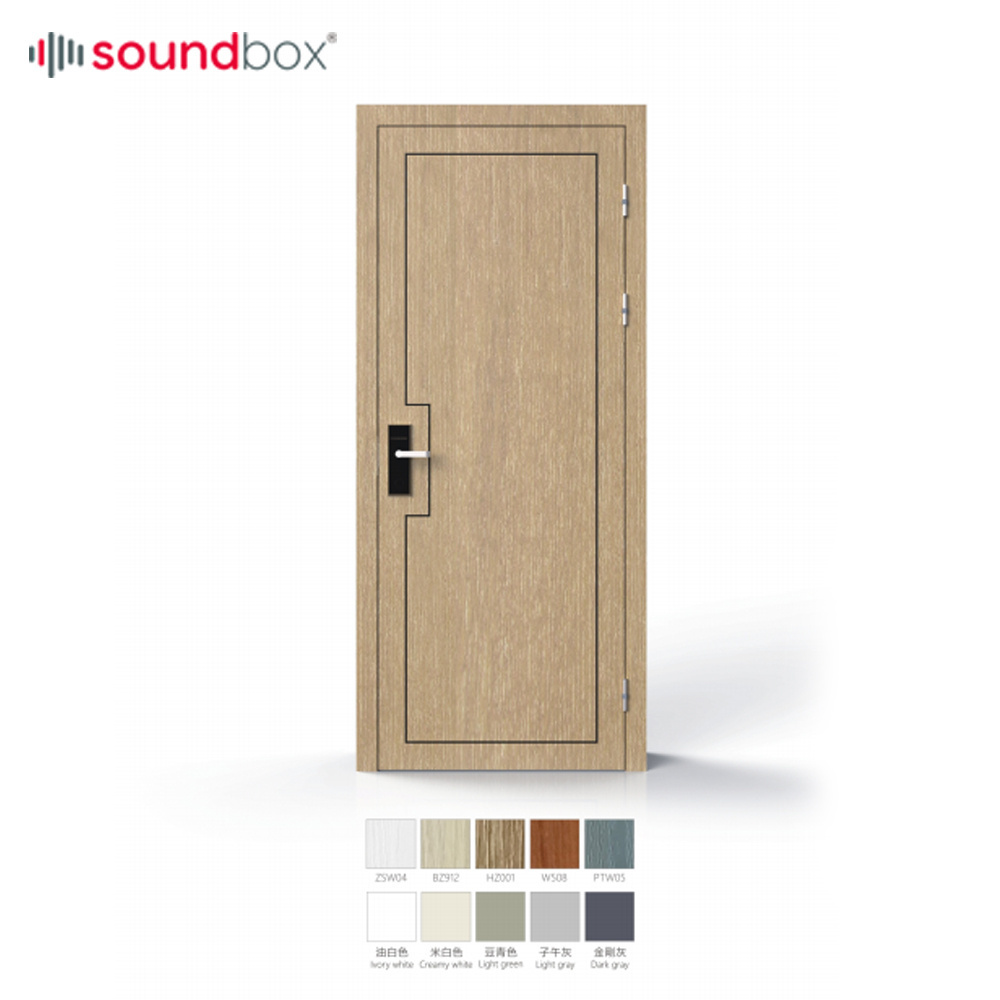 Soundbox Recording studio sound insulation interior Wood theatre, acoustic indoor soundproof doors for theatre/