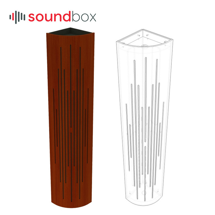 Wooden Acoustic Sound Diffuser Absorption Wall Curved Bass Traps for HIFI & Home Cinema Home Panels 3D Model Design L-ARC 300W