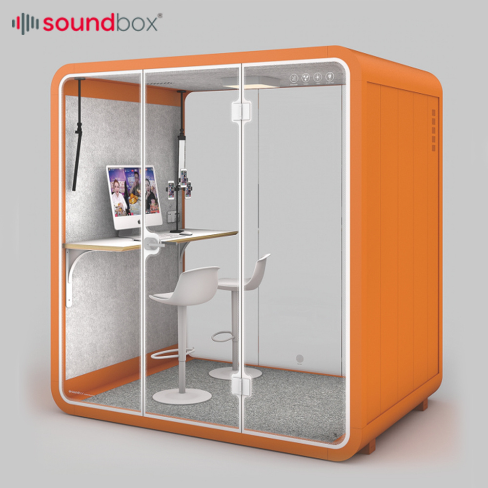 Noise Reduction Office Pod Acoustic Office Meeting Box Sound Proofing Private Telephone Office Booth