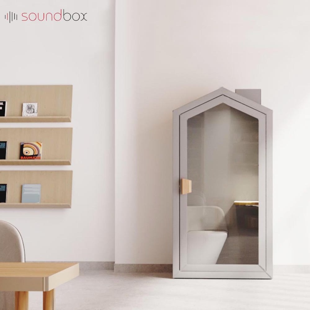 Noise reduction booth meditation pod private meditation space booth movable houses pod