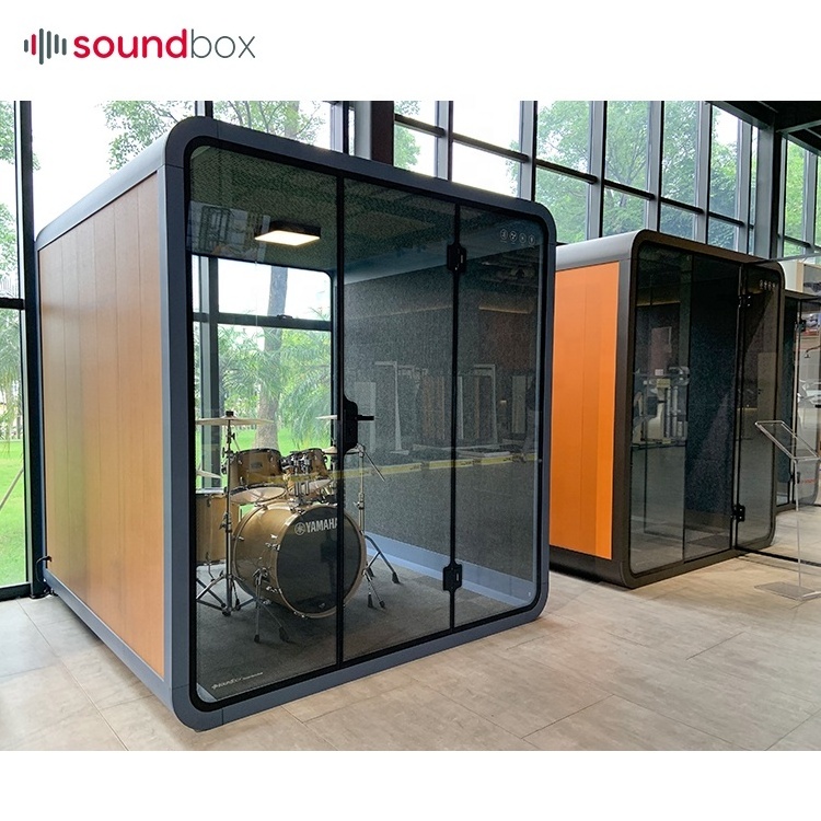 Easy Installation Studio Drum Booth Acoustic Sound Isolation  Booth