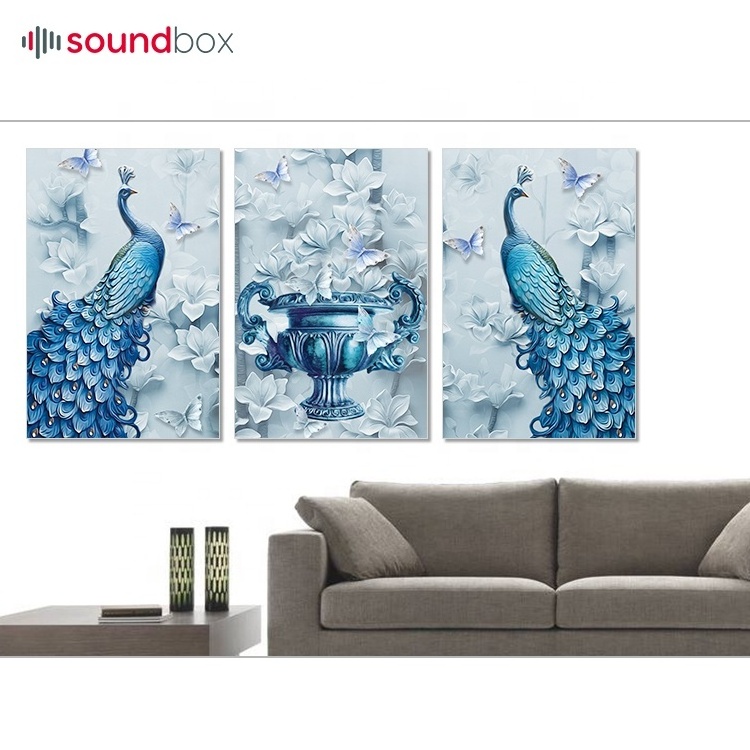 Customizable Sound Absorbing Wall Painting  High-quality Home Decor Oil Painting Fabric Wrapped Art Acoustical Panels Walls