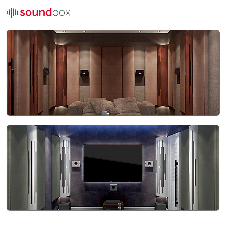 Cinema Wall Sound Absorption Wall Tile Easy Install Fire Retardant Acoustical Wall Acoustic Panel