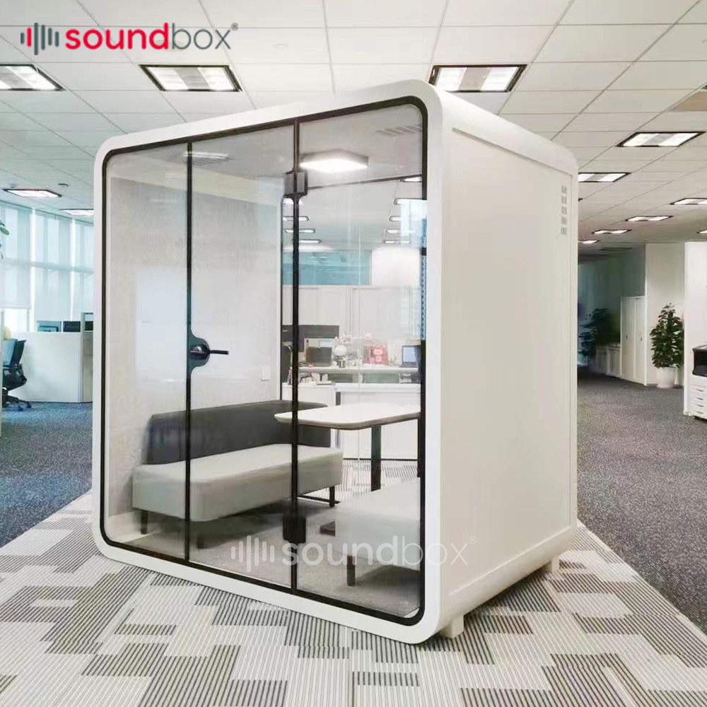 Modern Soundbox Sound Proof Booth Garden Office Pod For Coworking Space Indoor Meeting Box