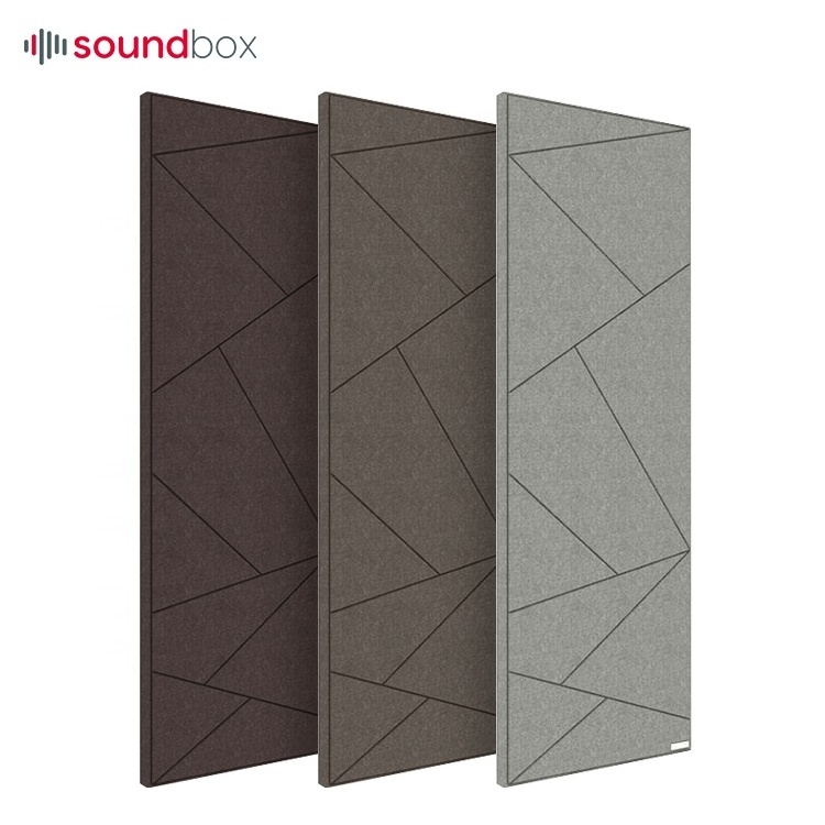 Customized fireproof decorative noise reduce fabric covered panels for walls