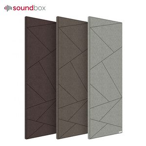 Customized fireproof decorative noise reduce fabric covered panels for walls