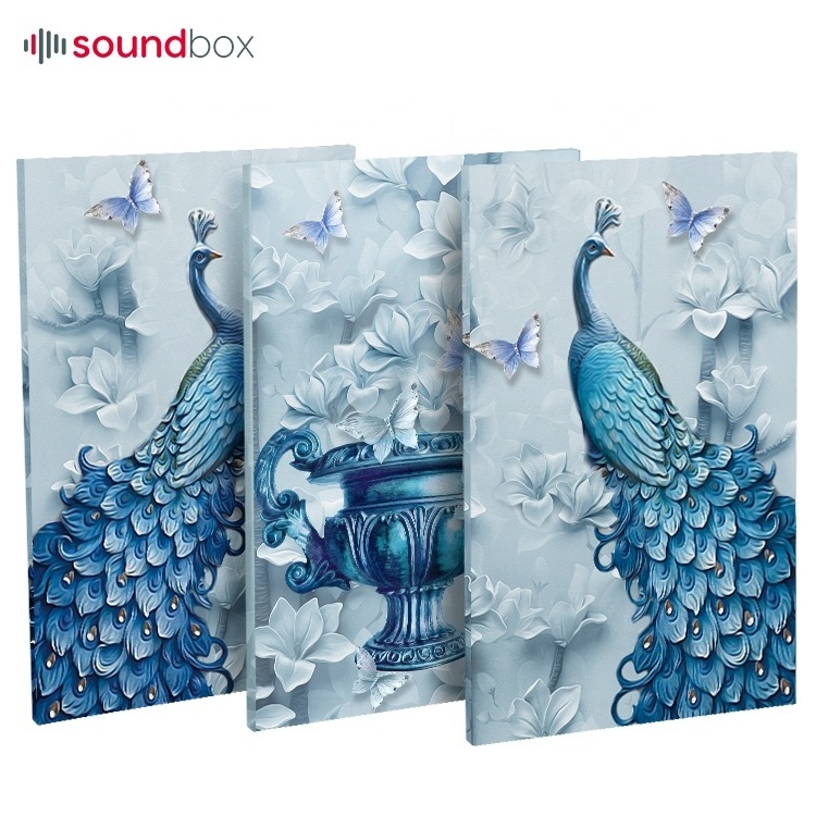 Customizable Sound Absorbing Wall Painting  High-quality Home Decor Oil Painting Fabric Wrapped Art Acoustical Panels Walls