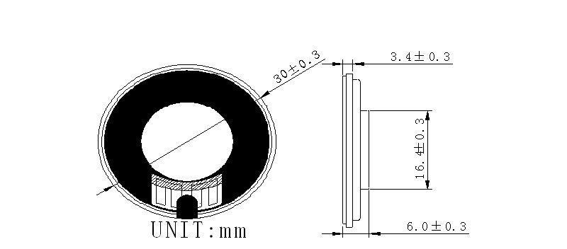 Good sound speaker for home security alarm system clear sosund horn 8ohm 1w mini 30mm thin speaker