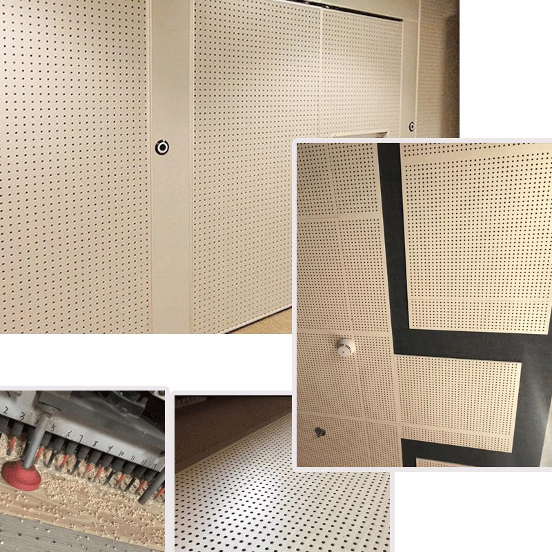 decorative plywood wooden micro perforated acoustic wall panel