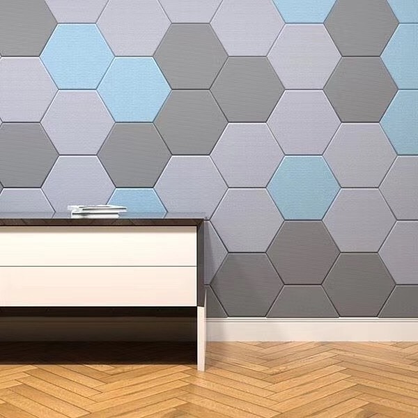 hexagon acoustic ceiling felt and wall tiles