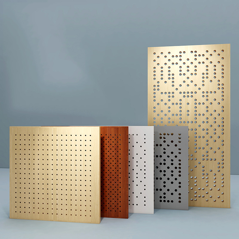 decorative plywood wooden micro perforated acoustic wall panel