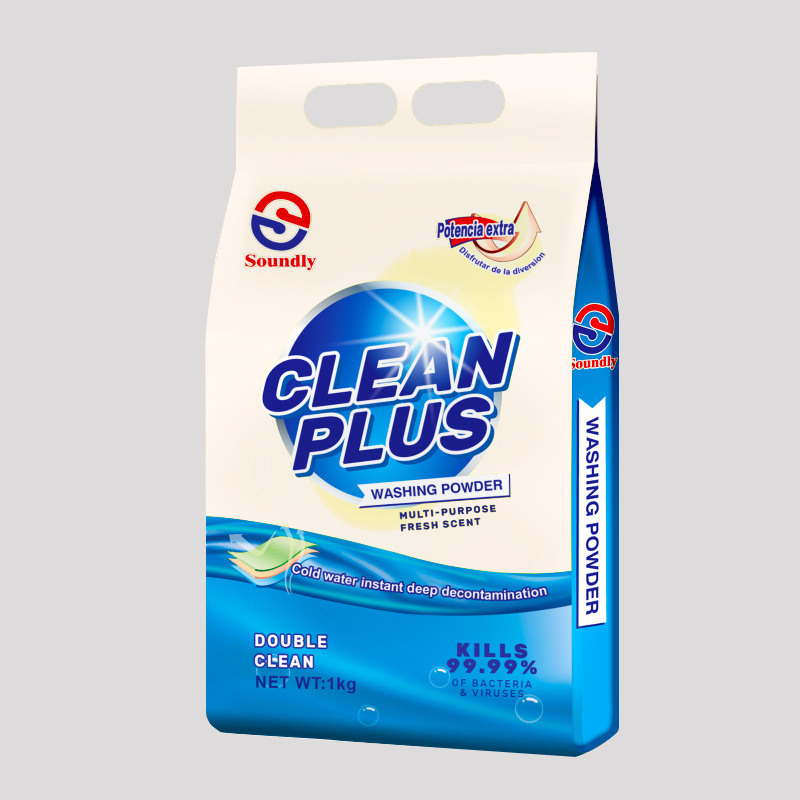 Wholesale Factory price Detergent Washing Laundry Soap Powder 1kg packing