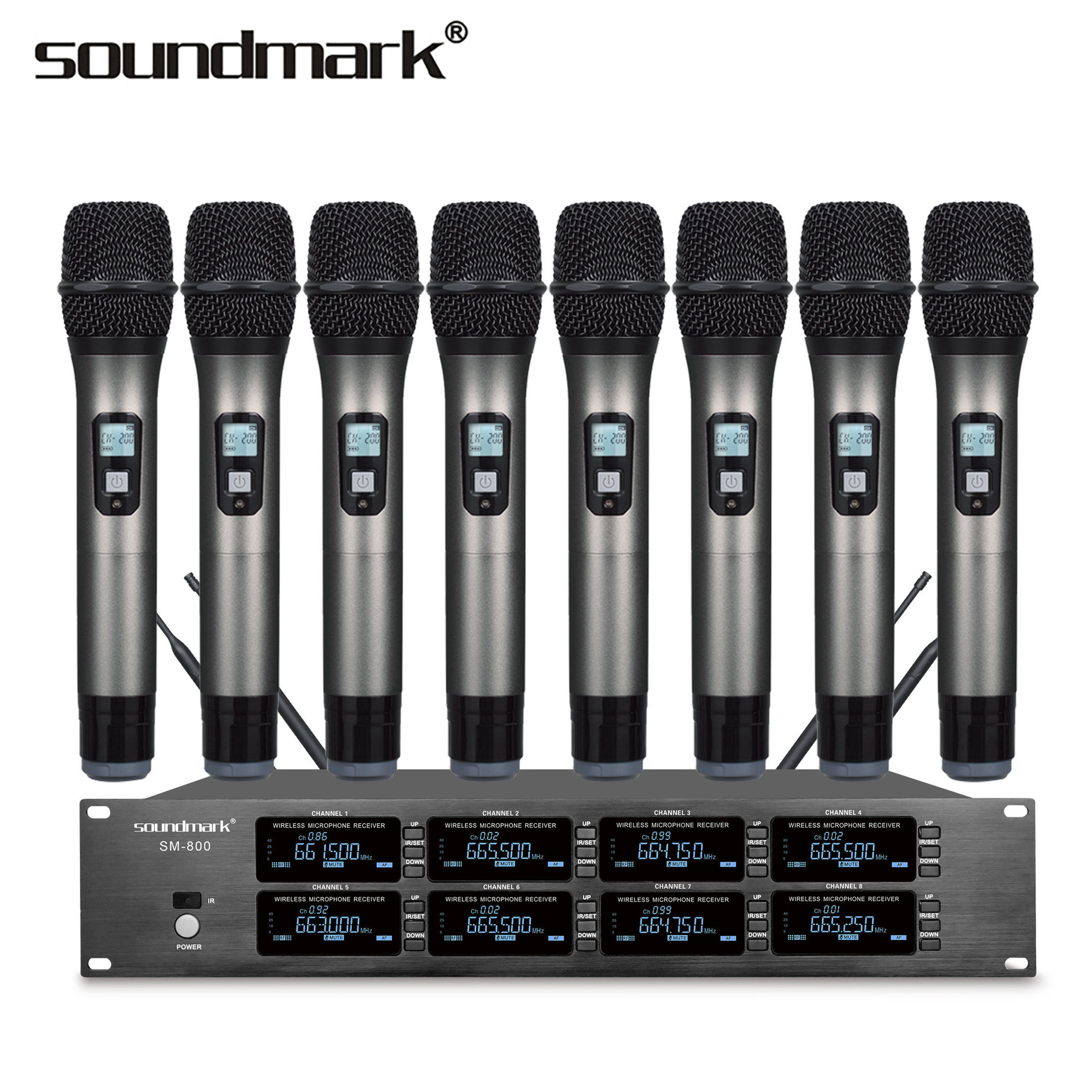 SM-800 Eight-channel wireless microphone/meeting room/training microphone, gooseneck condenser microphone