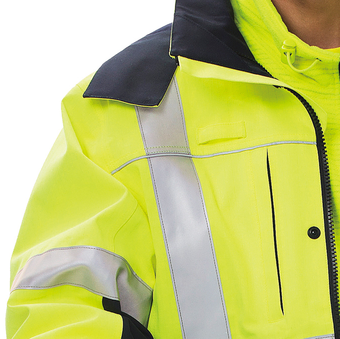 Work Clothes High Visibility Two-piece Set Hi Vis Reflective Safety Clothing Workwear Winter Men Hivis Work Fashion Jacket