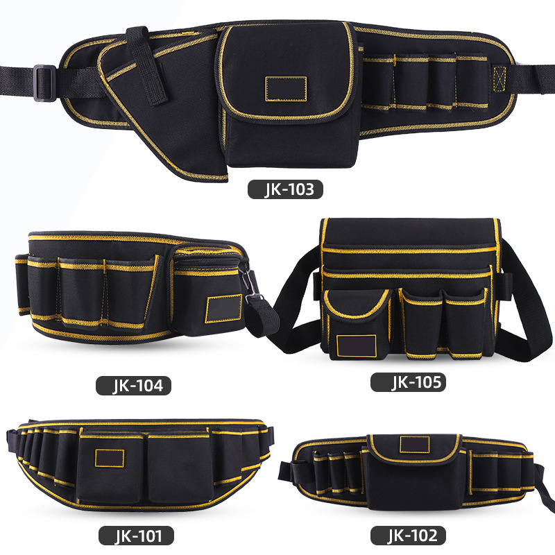 Multifunctional Oxford Toolkit Waist Bag Electrician Hardware Tool Bag