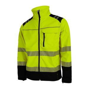 ODM High Visibility Softshell Waterproof Construction Clothing Workwear Uniform Safety Reflective Jacket