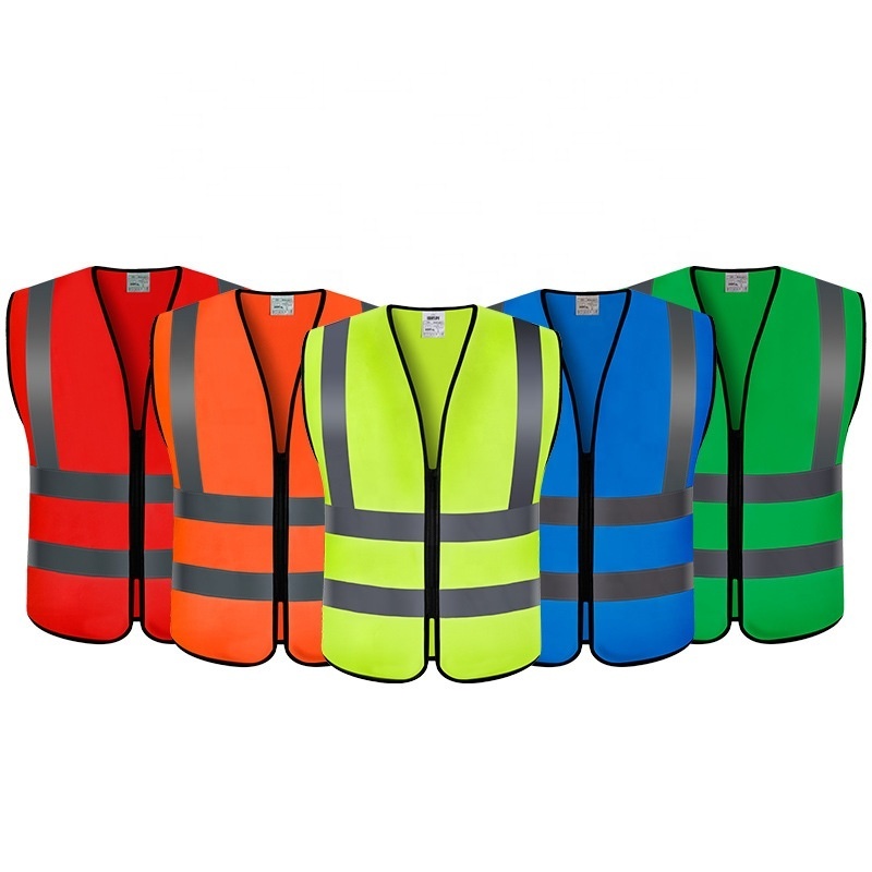 Wholesale Hi Vis Safety Vest Custom Color Mesh Fabric Workwear Security Other Uniform Reflective Warning Workwear Vest