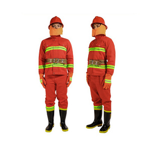 Firefighting 5-piece Firefighter Fireman Jacket Fire Pants Training Uniforms Protection Suits