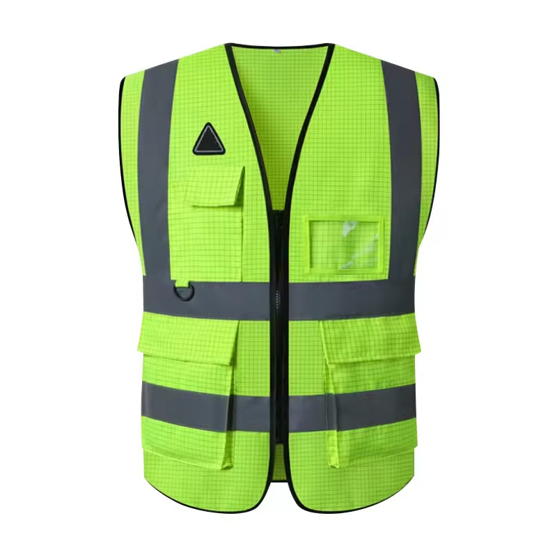 Multiple Styles Workwear Construction Clothing Engineer Yellow Vest For Men High Visibility Safety Vest