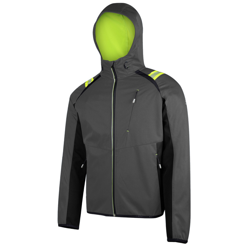 High Quality 100% Polyester Breathable and Waterproof Mens Hoodie Jacket Reflective Safety Clothing Uniform Workwear