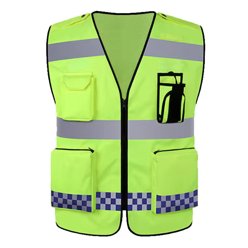 Multiple Styles Workwear Construction Clothing Engineer Yellow Vest For Men High Visibility Safety Vest